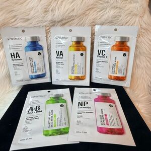 Skincare Mask Set - Blue, Orange, Green, Pink